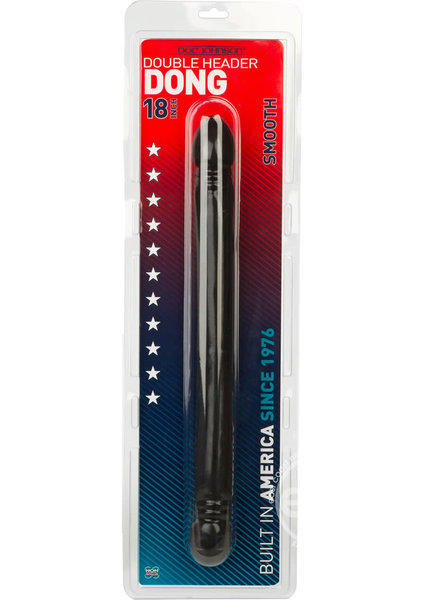 Doc Johnson SMOOTH DOUBLE HEADER 18" BLACK