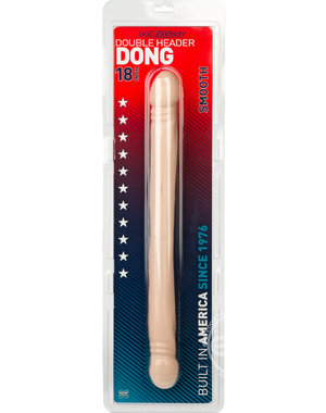 Doc Johnson SMOOTH DOUBLE HEADER 18" WHITE