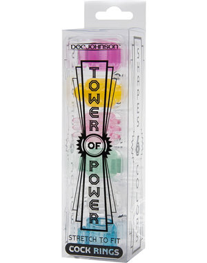 Doc Johnson TOWER OF POWER MULTI COLOR 6PK