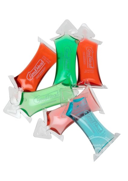 Doc Johnson Goodhead Oral Sex Gel Pillows .25 oz asstd 6 Pk