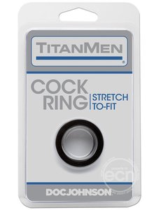 Titanmen TITANMEN COCK RING,BLK