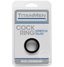 Titanmen TITANMEN COCK RING,BLK