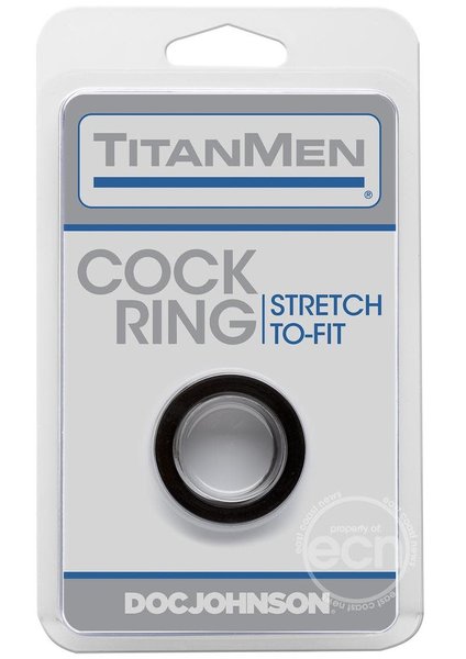 Titanmen TITANMEN COCK RING,BLK