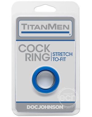 Titanmen TITANMEN COCK RING,BLUE