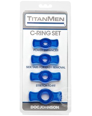 Titanmen TITANMEN COCK RING SET BLUE