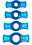 Titanmen TITANMEN COCK RING SET BLUE