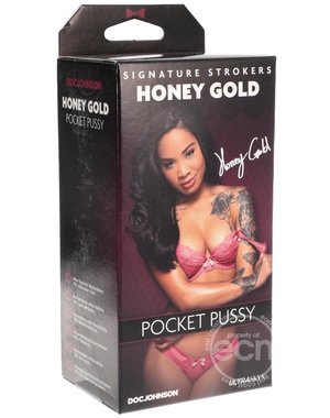 Doc Johnson SIGNATURE STROKERS HONEY GOLD POCKET PUSSY