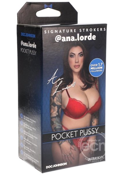 Doc Johnson SIGNATURE STROKERS ANA LORDE POCKET PUSSY