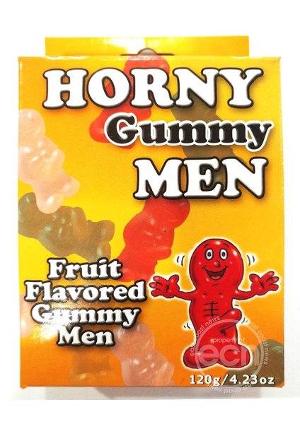 Hott Products Horny Gummy Men Fruit Flavored Gummy Men 4.23 Ounce Box