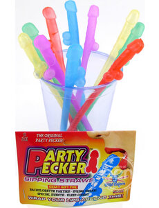Hott Products PARTY PECKER NEON 10PK