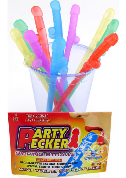 Hott Products PARTY PECKER NEON 10PK