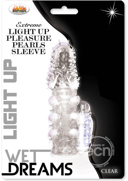 Hott Products LIGHT UP PLEASURE PEARLS SLEEVE