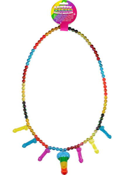 Hott Products RAINBOW PECKER WHISTLE NECKLACE