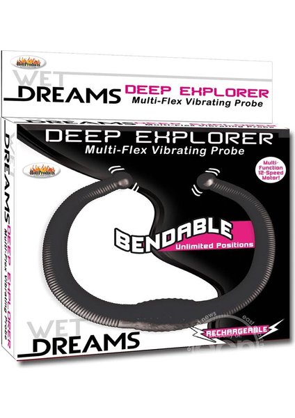 Hott Products WET DREAMS DEEP EXPLORER MULTI FLEX VIBRATING PROBE