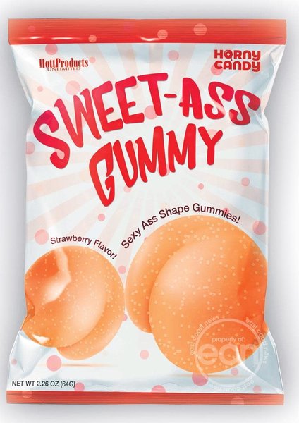 Hott Products SWEET ASS GUMMY STRAWBERRY SINGLE PACK