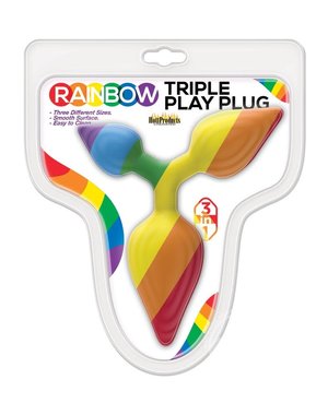 Hott Products RAINBOW TRIPLE PLAY PLUG  - 30% OFF