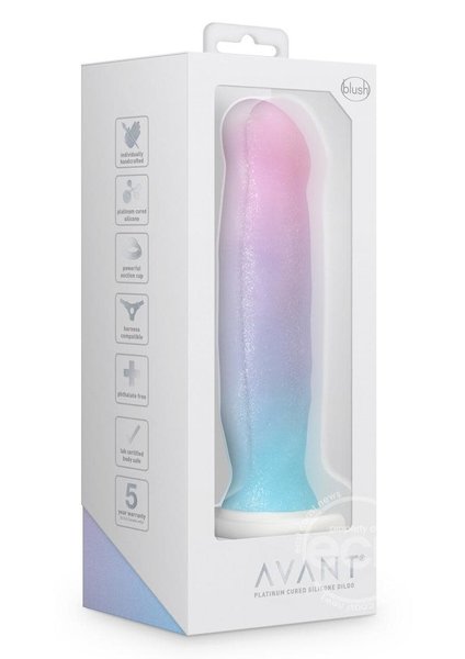 BLUSH NOVELTIES AVANT D17 LUCKY SILICONE DILDO 8in