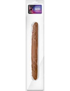 BLUSH NOVELTIES B YOURS DOUBLE DILDO 14 inch BROWN