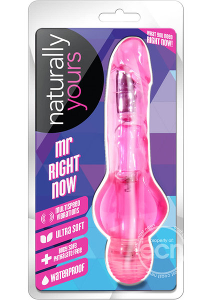 BLUSH NOVELTIES NATURALLY YOURS MR. RIGHT PINK