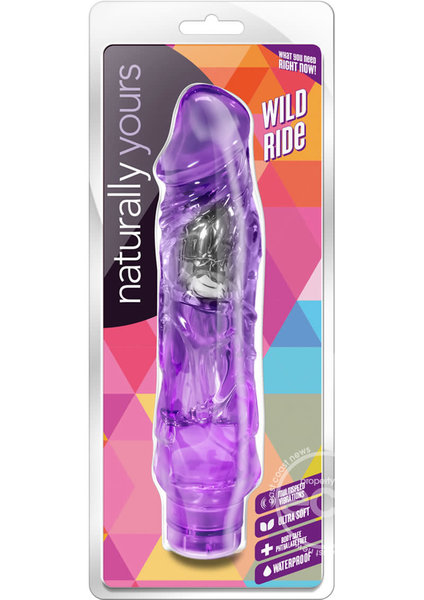 BLUSH NOVELTIES NATURALLY YOURS WILD RIDE PURPLE