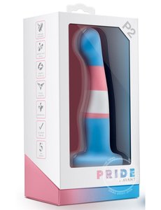 BLUSH NOVELTIES AVANT P2 TRUE BLUE SILICONE DILDO 6"