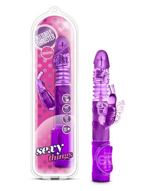 BLUSH NOVELTIES SEXY THINGS BUTTERFLY THRUSTER MINI PURPLE