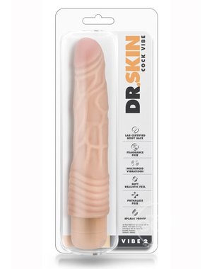 BLUSH NOVELTIES DR SKIN COCK VIBE 2 9 inch