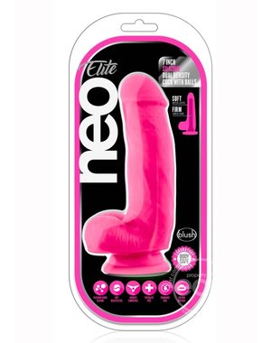 BLUSH NOVELTIES NEO ELITE DD COCK W/BALLS 7 inch