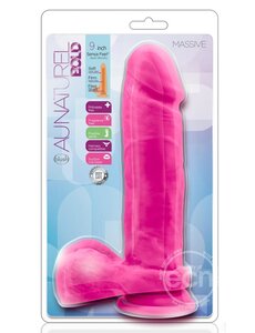 BLUSH NOVELTIES AU NATUREL BOLD MASSIVE DILDO W/ SUCTION CUP 9 inch
