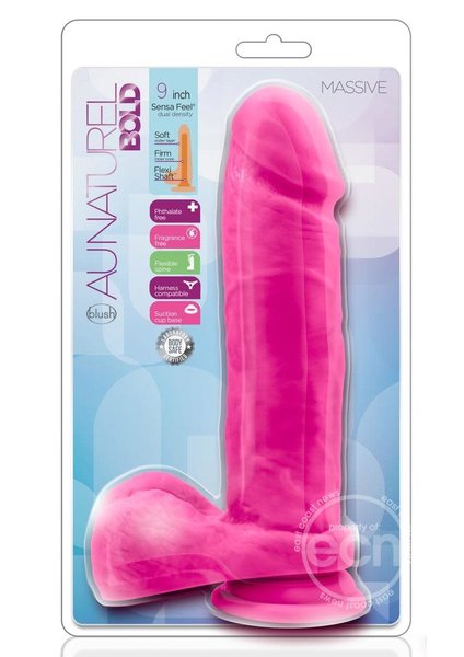 BLUSH NOVELTIES AU NATUREL BOLD MASSIVE DILDO W/ SUCTION CUP 9 inch