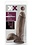BLUSH NOVELTIES XX Elysium Dildo With Balls 7in - Chocolate