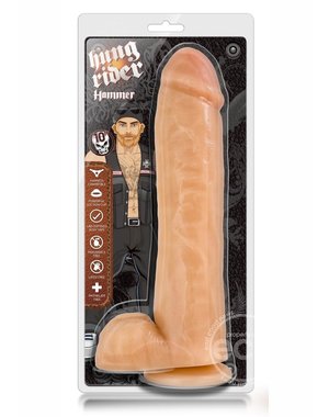 BLUSH NOVELTIES HUNG RIDER HAMMER DILDO 10" BIEGE