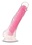 BLUSH NOVELTIES NEO ELITE GLOW IN THE DARK DILDO WITH BALLS 7.5" PINK