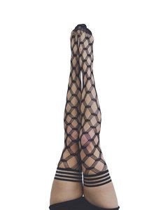 KIX'IES KIXIES CASSANDRA LAYERED FENCE NET THIGH HIGHS