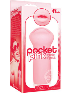 ICON BRANDS INMALE POCKET PINK MOUTH STROKER