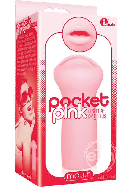 ICON BRANDS INMALE POCKET PINK MOUTH STROKER