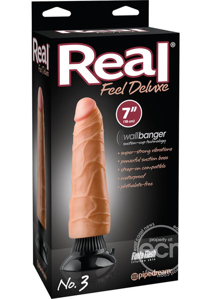 PIPEDREAM PRODUCTS REAL FEEL DELUXE NO. 03, 7" FLESH