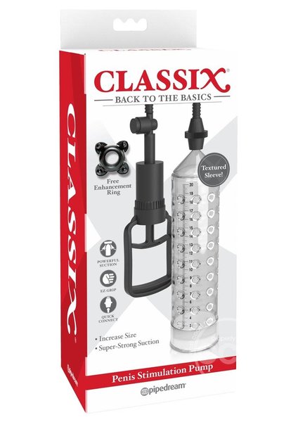 PIPEDREAM PRODUCTS Pipedream Classix Penis Stimulation Pump Clear