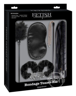 PIPEDREAM PRODUCTS FETISH FANTASY BONDAGE TEAZER KIT BLACK