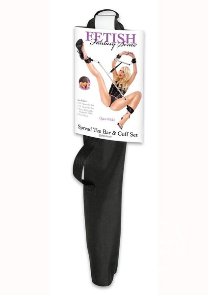 PIPEDREAM PRODUCTS FETISH FANTASY SPREAD EM BAR AND CUFFS SET