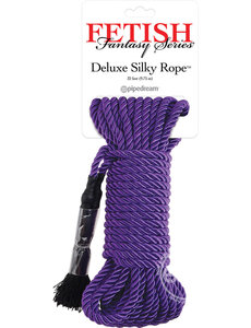 PIPEDREAM PRODUCTS FETISH FANTASY DELUXE SILK ROPE 32' PURPLE