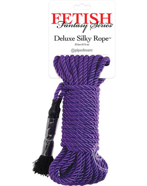PIPEDREAM PRODUCTS FETISH FANTASY DELUXE SILK ROPE 32' PURPLE
