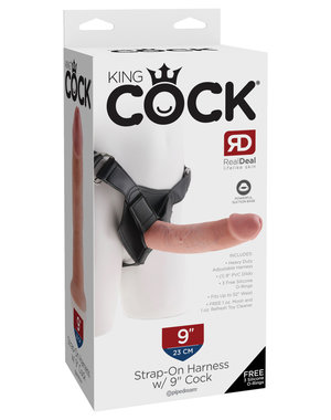 PIPEDREAM PRODUCTS KING COCK STRAP ON COCK 9"