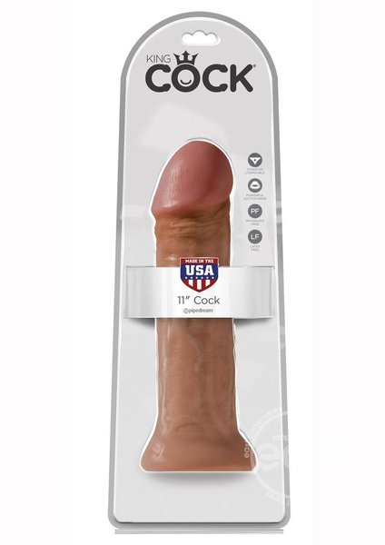 PIPEDREAM PRODUCTS KING COCK REALISTIC DILDO 11 inch TAN
