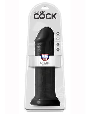 PIPEDREAM PRODUCTS KING COCK REALISTIC DILDO 12 inch BLACK