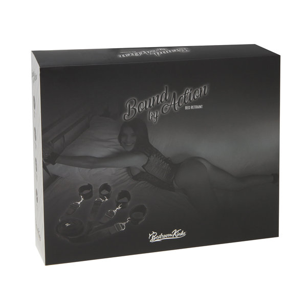 IMMENSE PLEASURE PRODUCTS BED RESTRAINT BLACK BOUND BY ACTION