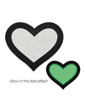 Xgen Products PASTIES GLOW IN THE DARK HEARTS