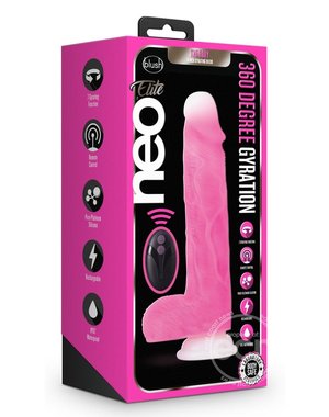 BLUSH NOVELTIES NEO ELITE ENCORE GYRATING DILDO 8" PINK