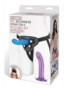 Electric Novelties LUX F BEGINNERS STRAP ON/PEGGING SET