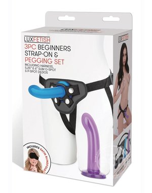 Electric Novelties LUX F BEGINNERS STRAP ON/PEGGING SET